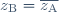 z_{\text{B}} = \overline{z_{\text{A}} }